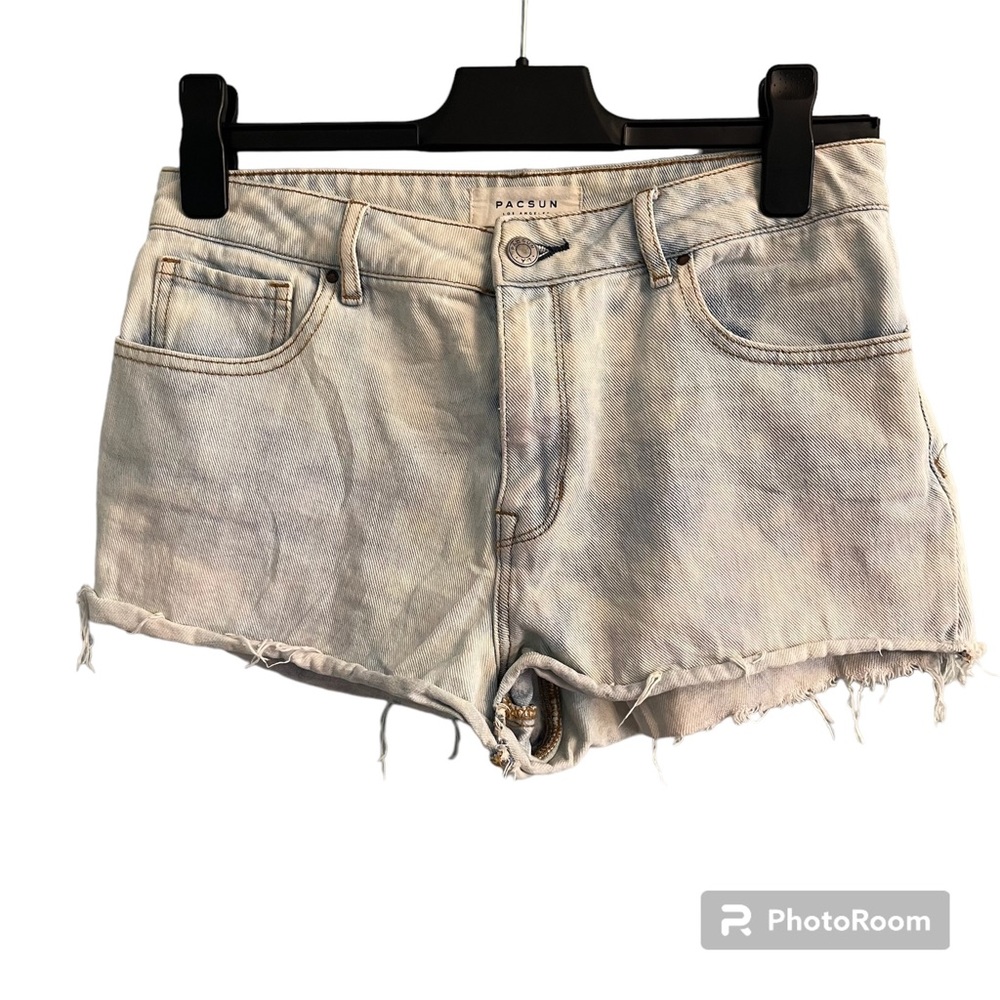 Pacsun cut-off high rise light wash shorts size 26